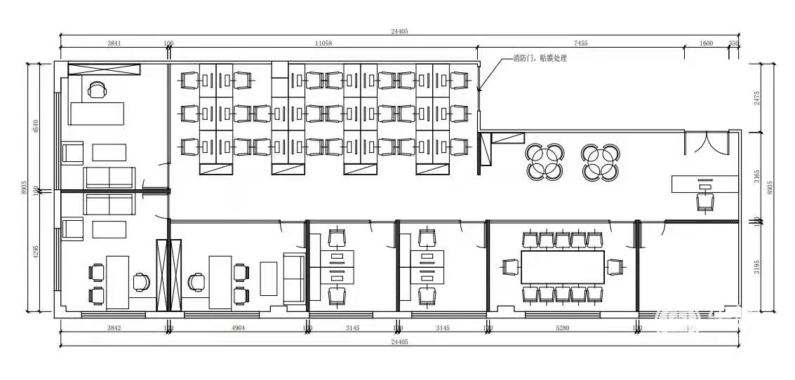 虹桥商务区长三角电商中心精装修配家具办公室300平(图1)