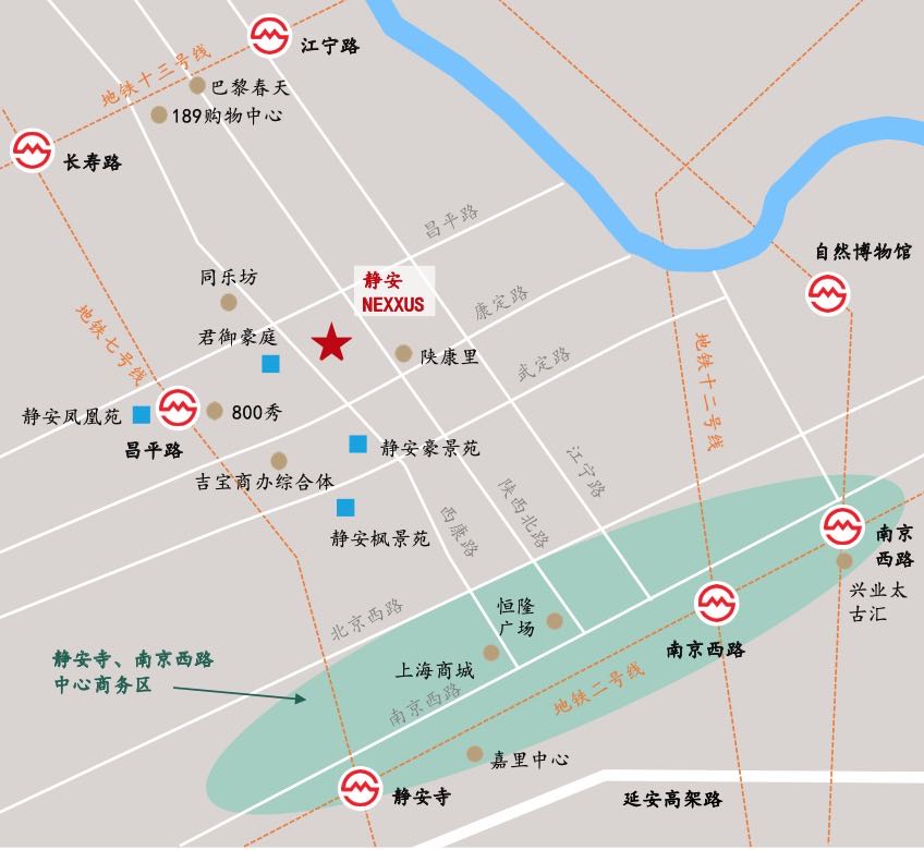 前社静安NEXXUS一楼沿街昌平路10米展示面可接上下水(图4)