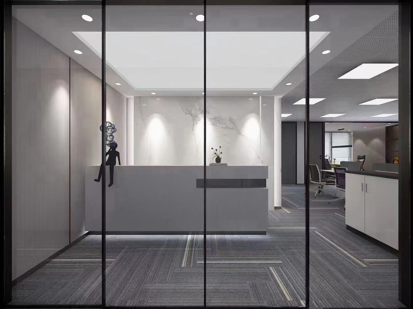 16-22041511453Y51.jpg 长宁现代广场277平精装修带家具优质房源出租(图1)