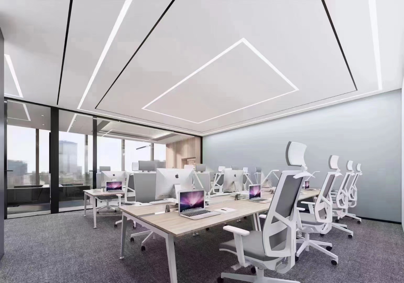 静安国立大厦268平精装修带家具优质房源出租(图3)